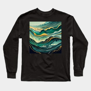 Abstract fluid art Long Sleeve T-Shirt